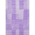thumbnail image 2 of Addison Rugs Mayfield Washable Transitional Striped Lavender Rectangle Rug, 3' x 5', 2 of 6