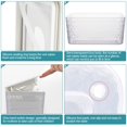 thumbnail image 3 of Wipe Holder, Large Capacity Wipe Holder Seal, Wipes Case Dustproof Wipes Box with Lid Keep Diaper Wipes Fresh, Resistant To Falling, And Not Easy To Scratch(White), 3 of 7