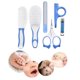 thumbnail image 4 of Kit de cuidado y cuidado del bebé, 6 uds., cepillo para el cabello, peine, lima de uñas, tijeras, cuidado de la ducha infantil, juego de guardería, 4 of 5