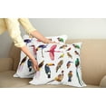 thumbnail image 3 of Ambesonne Colorful Throw Pillow Cover 2 Pack, Bird Set Poly Design, 24", Multicolor, 3 of 6