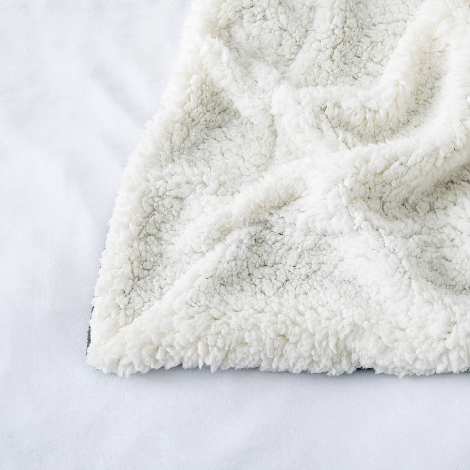 Sherpa Fleece Blanket Bed Throws Blankets For Sofas Soft Fluffy Thick Blanket Reversible Microfiber Throw Grey Double 150 x 200 Cm Walmart