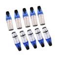 thumbnail image 1 of 10 piezas de conector de cable XLR macho y hembra de aleación de conector de línea de micrófono compacto azul, 1 of 9