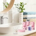 thumbnail image 2 of 8-Piece Bird Print Bathroom Accessories Set - With Trash Can, Toilet Brush, Toothbrush Holder, Lotion Soap Dispenser, Soap Dish, Toothbrush Cup, Cotton Swab Holder, 2 of 6