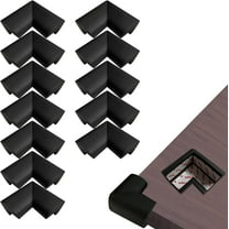 Baby Safety Corner Protectors (12-Pack) Black