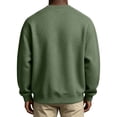 thumbnail image 6 of Men's Sweatshirt Solid Color Casual Loose Round Neck Sweatshirt Fall Winter, 6 of 8