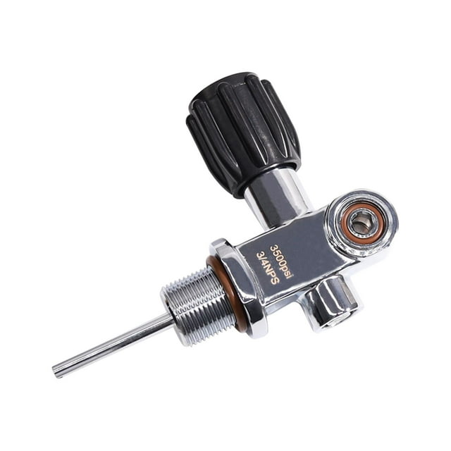 Válvula de cilindro de buceo, válvula de cilindro de tanque de buceo, fácil de usar, herramienta resistente de 3/4 nps para bucear bajo el agua,