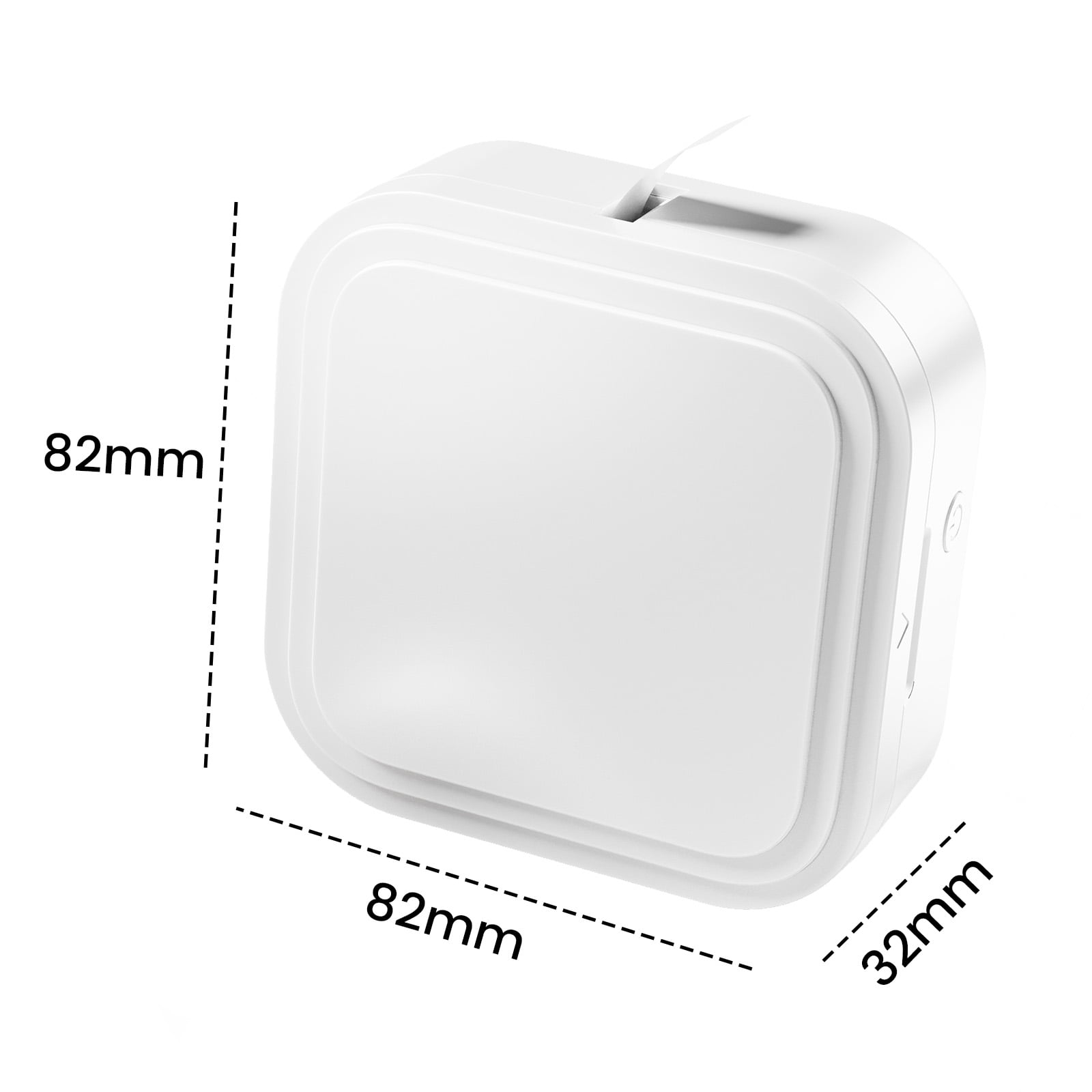 D32 Label Maker，Thermal Label Printer, Bluetooth Wireless Mini Pocket Smartphone Label Maker Machine with Tape, Compatible with iOS/Android, for Home, Office, and Supermarket (White)