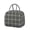 Grey-41, variant on Abstract Plaid Design Lunch Tote – Rustic Farmhouse Checkered Pattern, Insulated Portable Cooler Bag