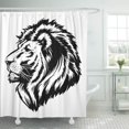 thumbnail image 1 of KSADK Mascot Lion Animal Basketball Wild Baseball King Safari Ferocious Bathroom Shower Curtain 60x72 inch, 1 of 1