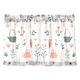 thumbnail image 7 of Yayeee Kitchen Curtains Tier Pair Light Filtering 27"x36" Rod Pocket Short Cafe Window Panel, Garden Pattern, 7 of 7