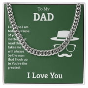 Father's day giftCuban Link Chain Necklace Gift For Him, Birthday Gift, Aniversary Gift