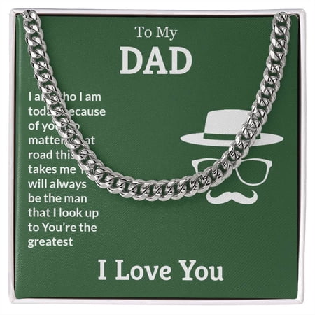Father's day giftCuban Link Chain Necklace Gift For Him, Birthday Gift, Aniversary Gift