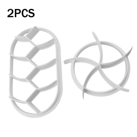 2pcs Bread Molds Plastic Shaping Pastry Moulds Plastic Bread Moulds Non-stick Reusable Bread Baking Accessories, White