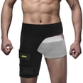 thumbnail image 4 of Black Adjustable Groin Brace Wrap Thigh Support Pain Relief Strain Neoprene Hip, 4 of 6