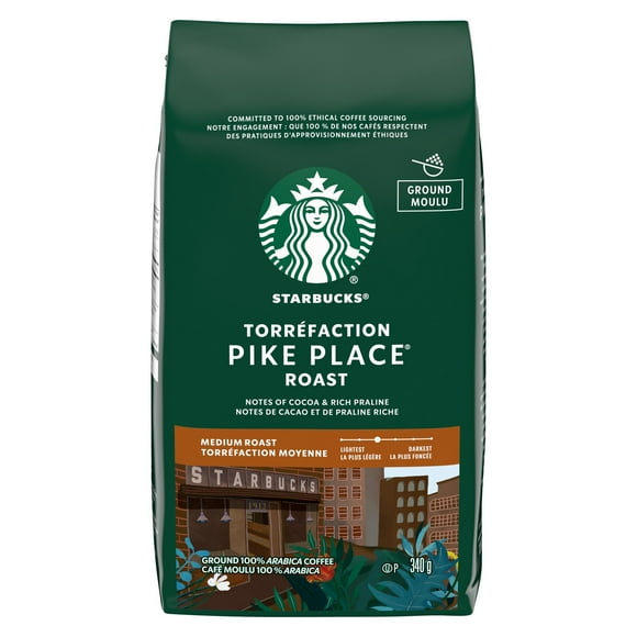 Starbucks® Torréfaction Pike Place® Moulu 340g Torréfaction Moyenne