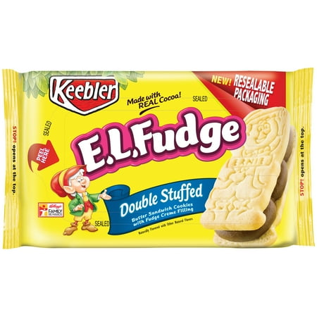 Keeblerâ ¢ E.L. Fudge ® Double Stuffed Sandwich Cookies 12 oz. Tray
