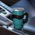 thumbnail image 5 of 40oz Tumbler,Teal Christmas Snowflake Pattern Insulated Tumblers with Removable Handle,Stainless Steel Double Vacuum Coffee Tumbler Cup with Straw for Home,Office,Travel,Party, 5 of 5