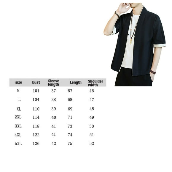 Kimono Cardigan Wave Coat Long Sleeve Loose Costume Softness Long Design Fine Workmanship Man Clothing Summer Outfit Haori Traditional Black 3XL