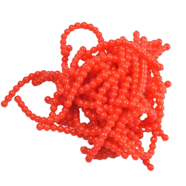 100 bolas de silicona para pesca, ligeras y reutilizables, para carpas. Rojo