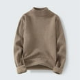 thumbnail image 3 of Chiccall Mens Sweaters Fleece Lined Long Sleeve Turtleneck Knitted Sweater Soft Warm Velvet Pullover, 3 of 4