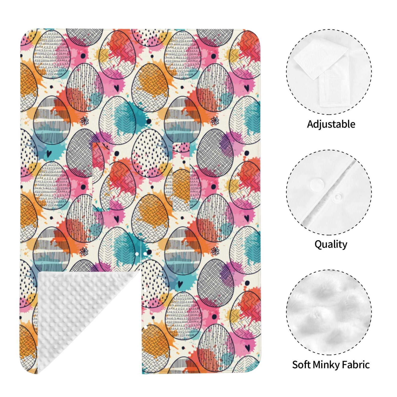 Naloa Easter Egg Baby Car Seat Cover, Breathable Baby Carrier Cover, Multiuse Baby Carrier Cover & Nursing Breastfeeding Cover