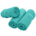 thumbnail image 3 of Luxury Hotel & Spa Towel Turkish Cotton Washcloths - Aqua - Dobby Border - Set of 6, 3 of 4