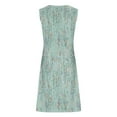 thumbnail image 6 of Summer Sundresses for Women 2024 Plus Size Comfort Printed Sleeveless V-Neck Dress, 6 of 6