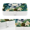 thumbnail image 4 of Koala Travel Jewelry Organizer Storage Box Bracelet Holder, PU Leather with Removable Compartment, Portable, 4 of 6