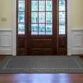 thumbnail image 4 of Ottomanson Jardin Bordered Design 3x7 Non Shedding Indoor Runner Rug, 2'7" x 6'11", Light Gray, 4 of 10