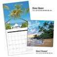 thumbnail image 4 of OMEYA 2026 Wall Calendar, 12-Month Calendar 12" x 12", Hanging Calendar with Thick Paper, Julian Dates, 4 Month Preview Page for 2025, Beaches Design for Office, Home Planning, Great for Gifting, 4 of 8