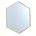 thumbnail image 5 of Metal frame hexagon mirror 41 inch in Brass, 5 of 5