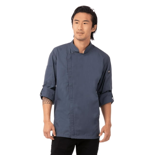 Chaqueta de Chef Hartford para Hombre Chef Works Azul Talla XS