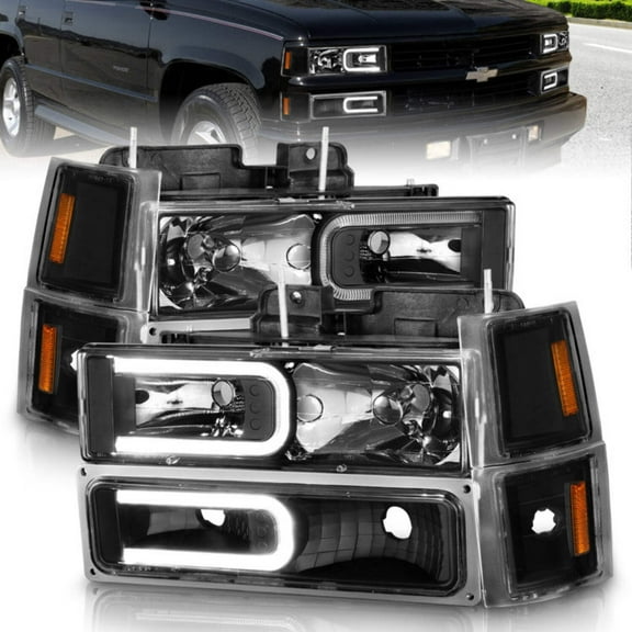 Anzo Usa 111528 Crystal Headlight Set Fits select: 1988-2000 CHEVROLET GMT-400, 1995-2000 CHEVROLET TAHOE
