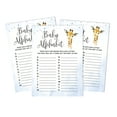 thumbnail image 1 of Inkdotpot Baby Shower Game Set Of 50 BabyAlphabetABCGame Giraffe Jungle Animals Party Supplies, 1 of 1