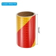 thumbnail image 2 of Uxcell Reflective Tape, 6 Inch x 10 Ft Waterproof Safety Adhesive Tape for Trailers, Red Yellow, 2 of 6