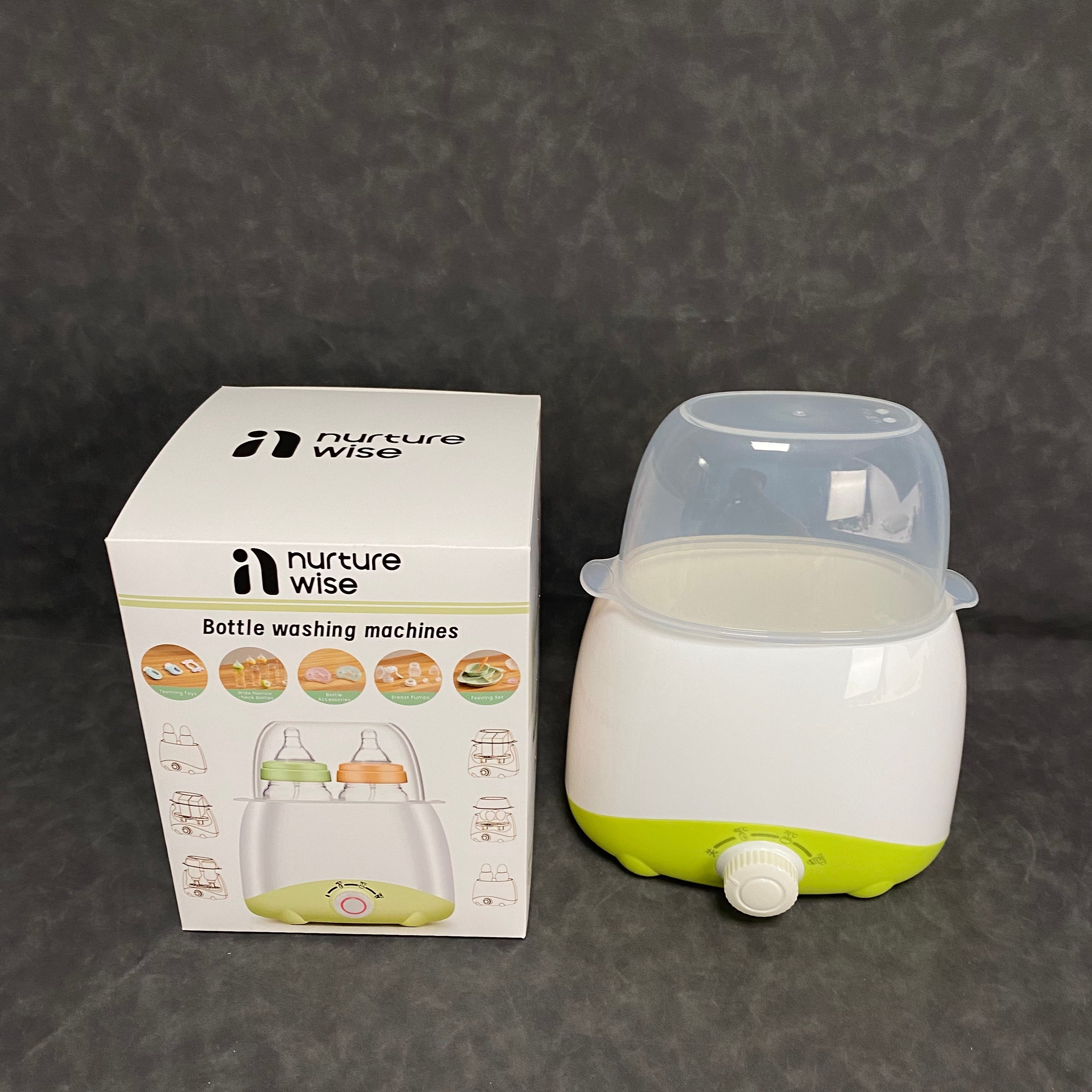 nurture wise Bottle washing machines, All-in-One Baby Bottle Washer and Sterilizer & Dryer, Cleaning Machine for Bottles, Pump Parts & Baby Essentials, Effortless Care, Replaces Hand Washing
