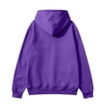 thumbnail image 5 of Mens Zip Up Hoodie Long Sleeve Fleece Casual Hooded Sweatshirts Athletic Full Zip Jacket with Pockets Purple XL, 5 of 7