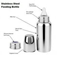 thumbnail image 3 of Organic Kidz Stainless Steel Baby Feeding Bottle for Kids for Milk and Baby Drinks, (290ml), 3 of 5