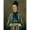thumbnail image 3 of Wilhelm Leibl 15x18 Black Modern Framed Museum Art Print Titled - Rosine Fischler, Countess Treuberg (1877), 3 of 5