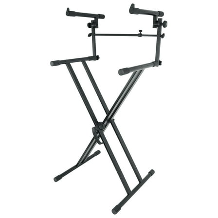 Rockville RKS42X X-Stand 2-Tier Keyboard or DJ Stand Fits Yamaha PSRS775