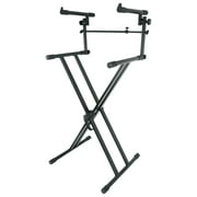 Rockville RKS42X X-Stand 2-Tier Keyboard Stand w/Quick Release Fits Korg SV-1 73