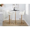 thumbnail image 3 of Boyne Adjustable Bar Stool, Gold Bar Stools, Bar Chairs, Swivel Bar Stools, Bar Stools Set of 2, 3 of 6
