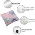 thumbnail image 4 of JRXY Pink Marble Body Pillow Cover Pink Gold Abstract Ombre Ink Modern Long Pillowcase with Zipper Pillow Covers Soft Cushion Cover Cases Decorative Bedding Pillow Case for Bed,Couch, Sofa White, 4 of 6