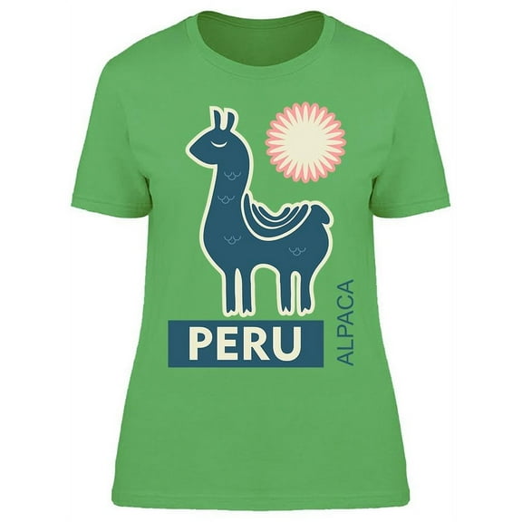 Peru Alpaca T-Shirt Women -Image by Shutterstock, Female Large