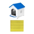 thumbnail image 1 of jinwen Chicken Nesting Box Comfortable Egg Collection Laying for Duck Poultrys Home blue with mat, 1 of 9