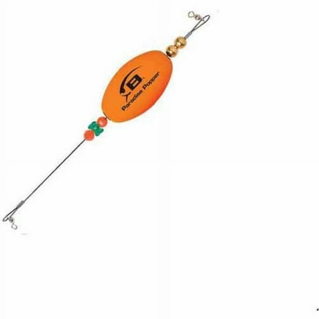 UPC: 0032256237763 | Bomber Paradise Popper X-Treme Fishing Float Rig Orange 5/8 oz.