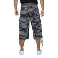 thumbnail image 2 of X RAY JEANS Mens Belted 18" Inseam Below Knee Long Cargo Shorts, Black Camo, 32, 2 of 7