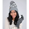 thumbnail image 2 of Women's Pom Pom Knit Winter Beanie Hat, 2 of 6