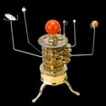 thumbnail image 3 of Mechanical Solar System Orrery Model Kit, Full Brass 3D Planetary Assembly with Moving Gears, Eight-Planet Astronomy Display & Collector Decor, 3 of 7
