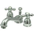 thumbnail image 1 of Kingston Brass CC28L1 Mini Widespread Faucet & Metal Lever Handle Chrome, 1 of 2